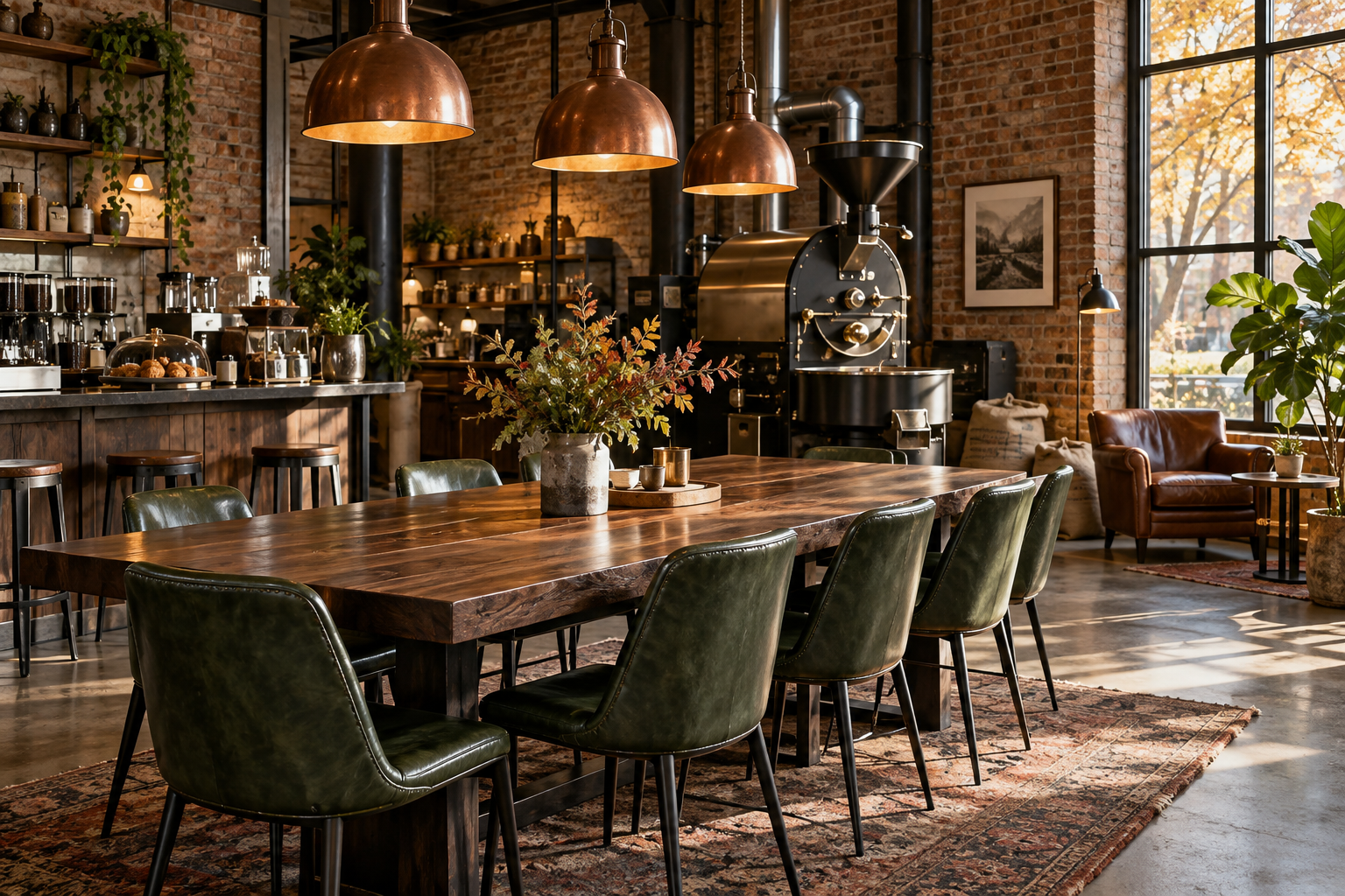 Illustrative cafe interior, not this venue
