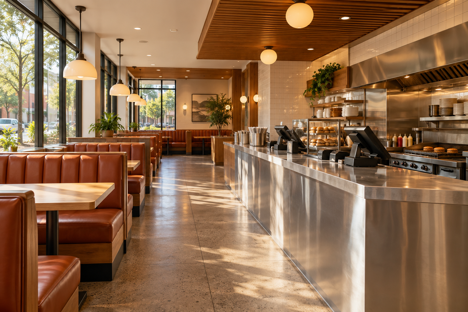 Illustrative fast-food interior, not this venue