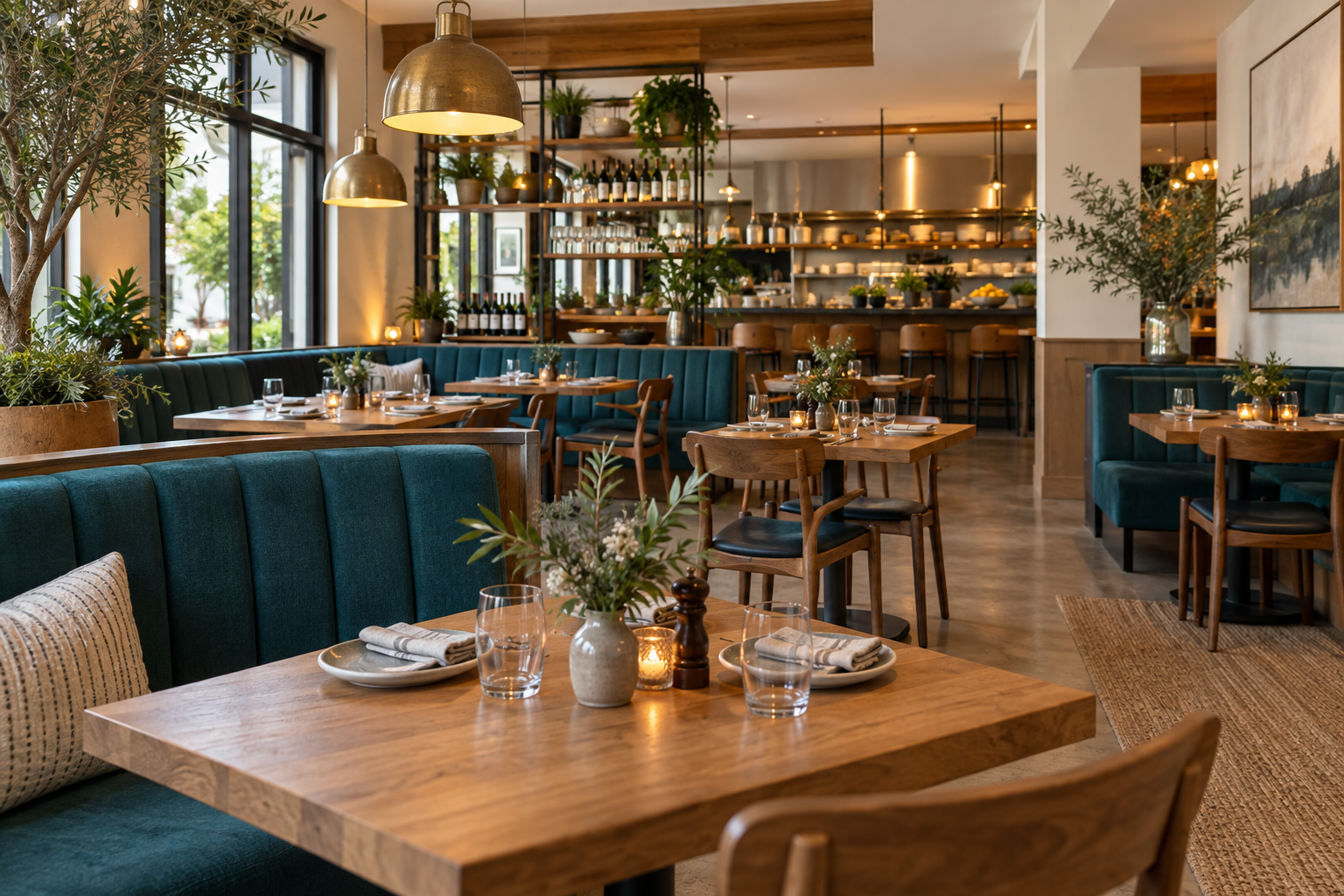 Illustrative restaurant interior, not this venue
