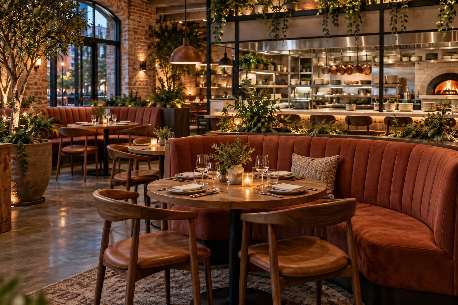 Illustrative restaurant interior, not this venue