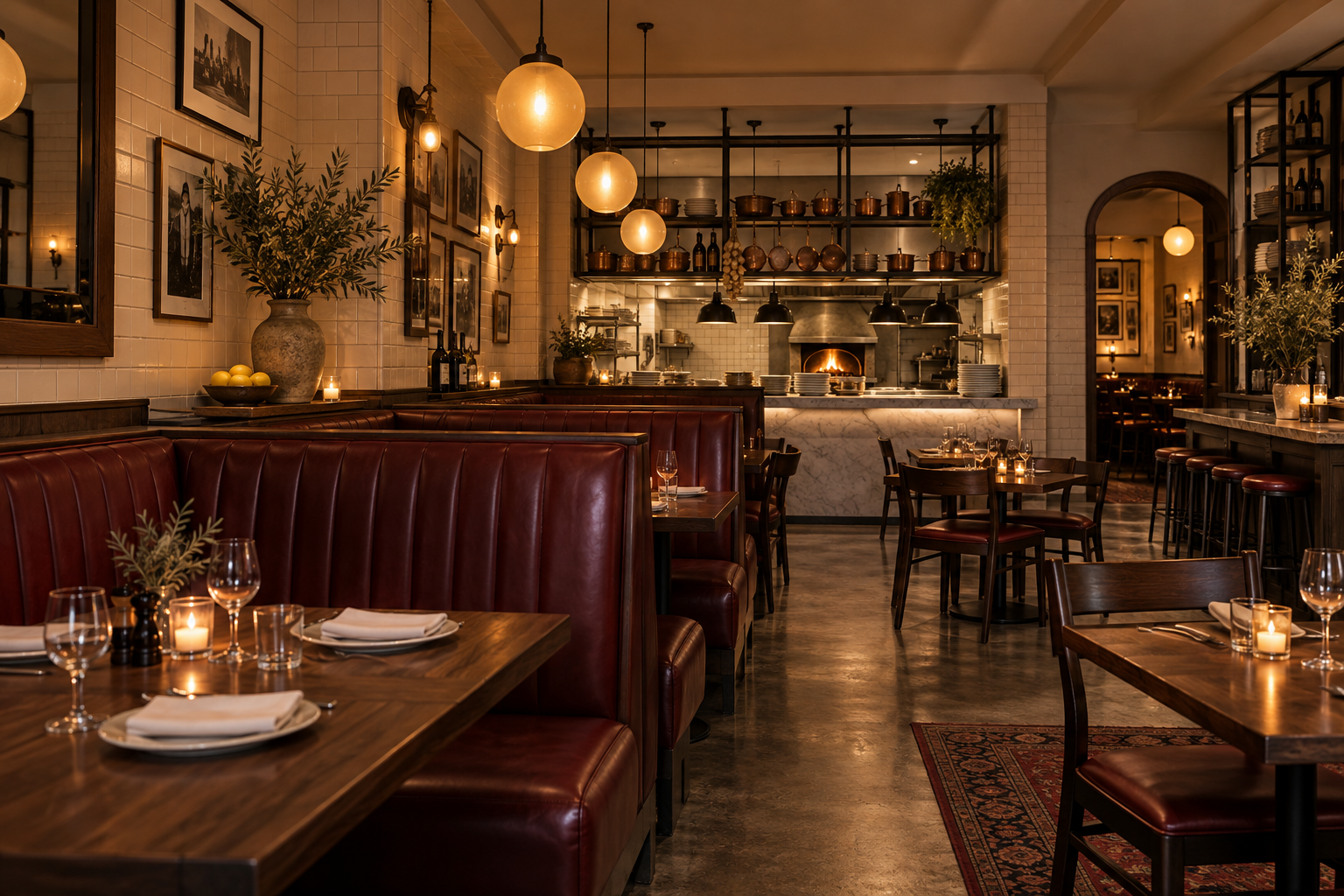 Illustrative restaurant interior, not this venue