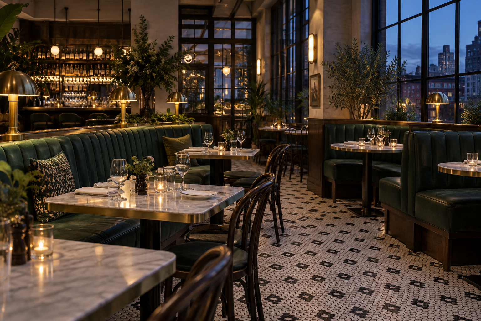 Illustrative restaurant interior, not this venue
